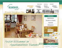 Tablet Screenshot of blumenhof-griesbach.de